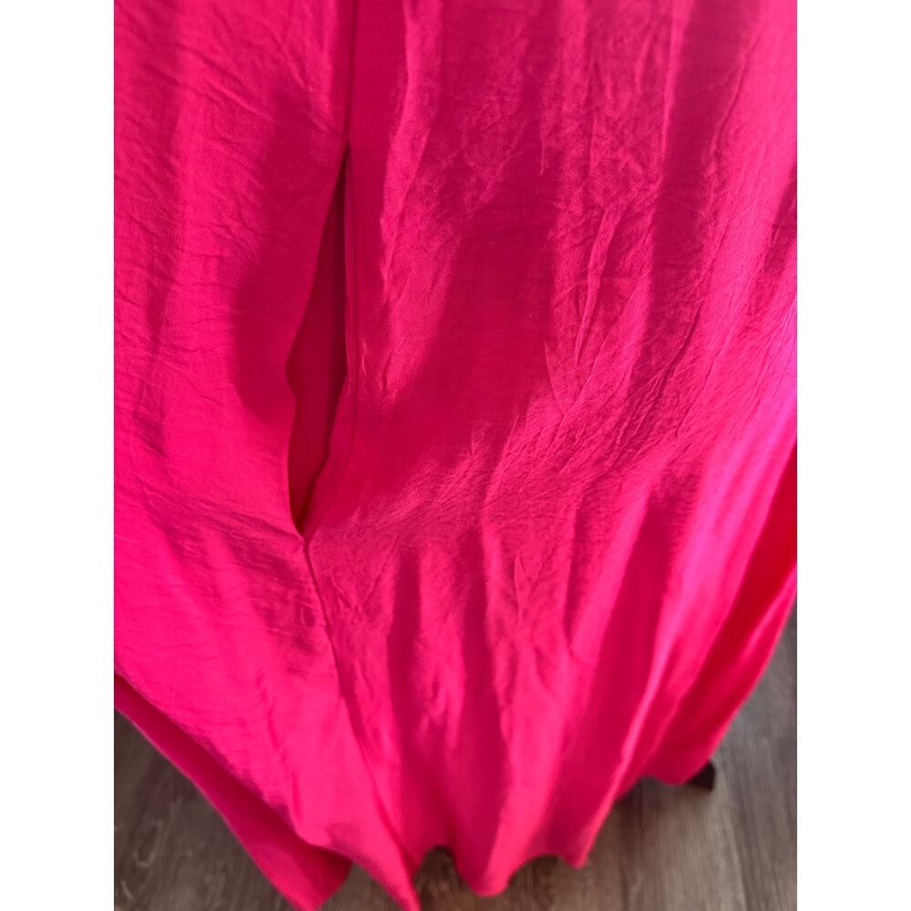 Voyageur by Mersea Hot Vibrant Pink Sleeveless Maxi Dress Sz. Small/Medium - Picture 2 of 12
